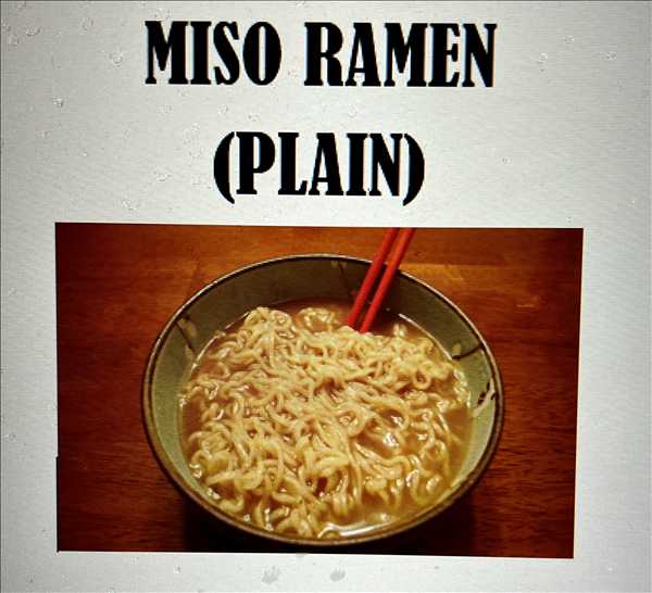 Miso Ramen Plain